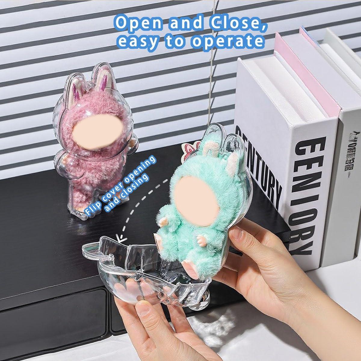 Funda Protectora Acrílica Jrabbit para Muñecas Labubu