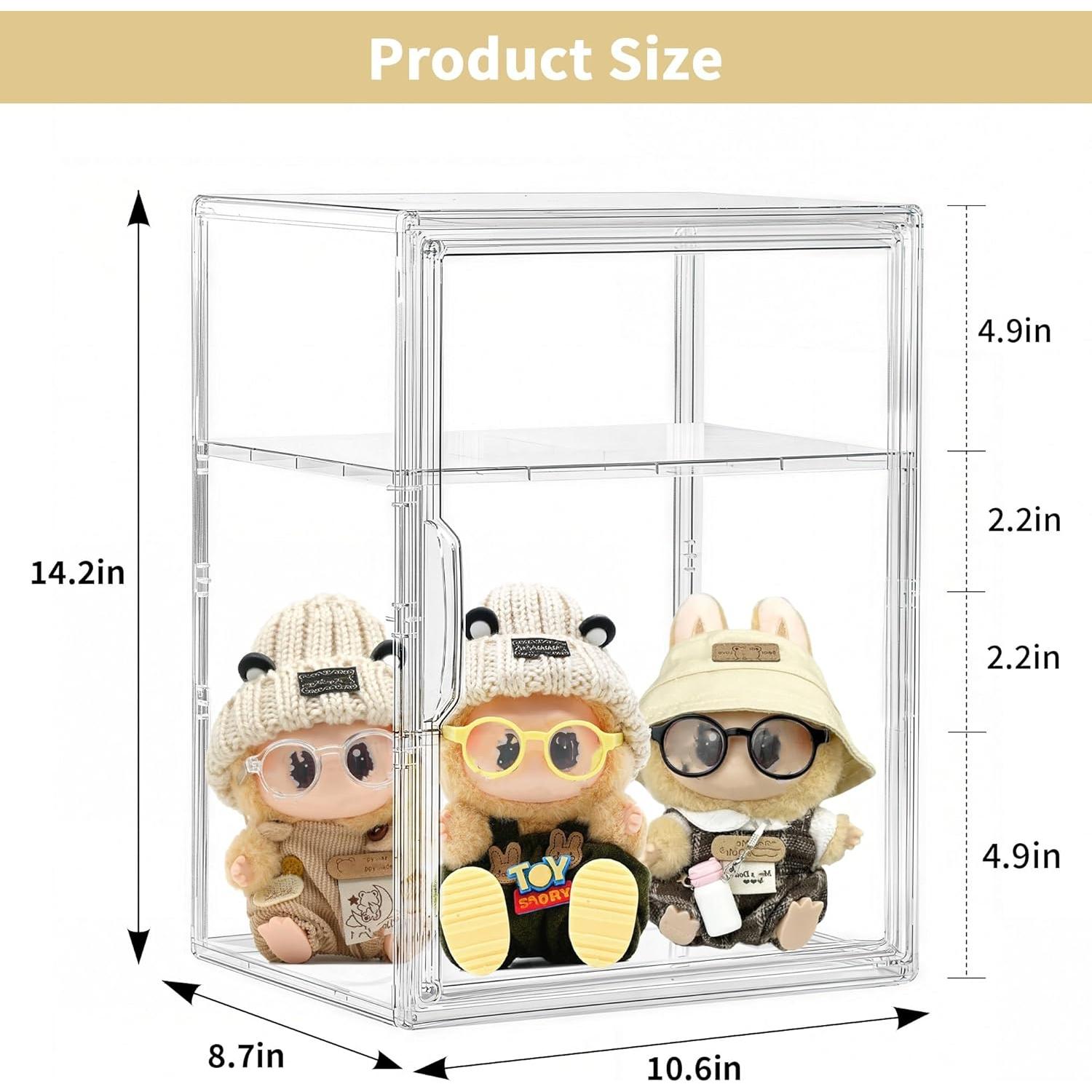 Caja de Exhibición Acrílica Attelite Grande 2 Paquete 27x22x36cm