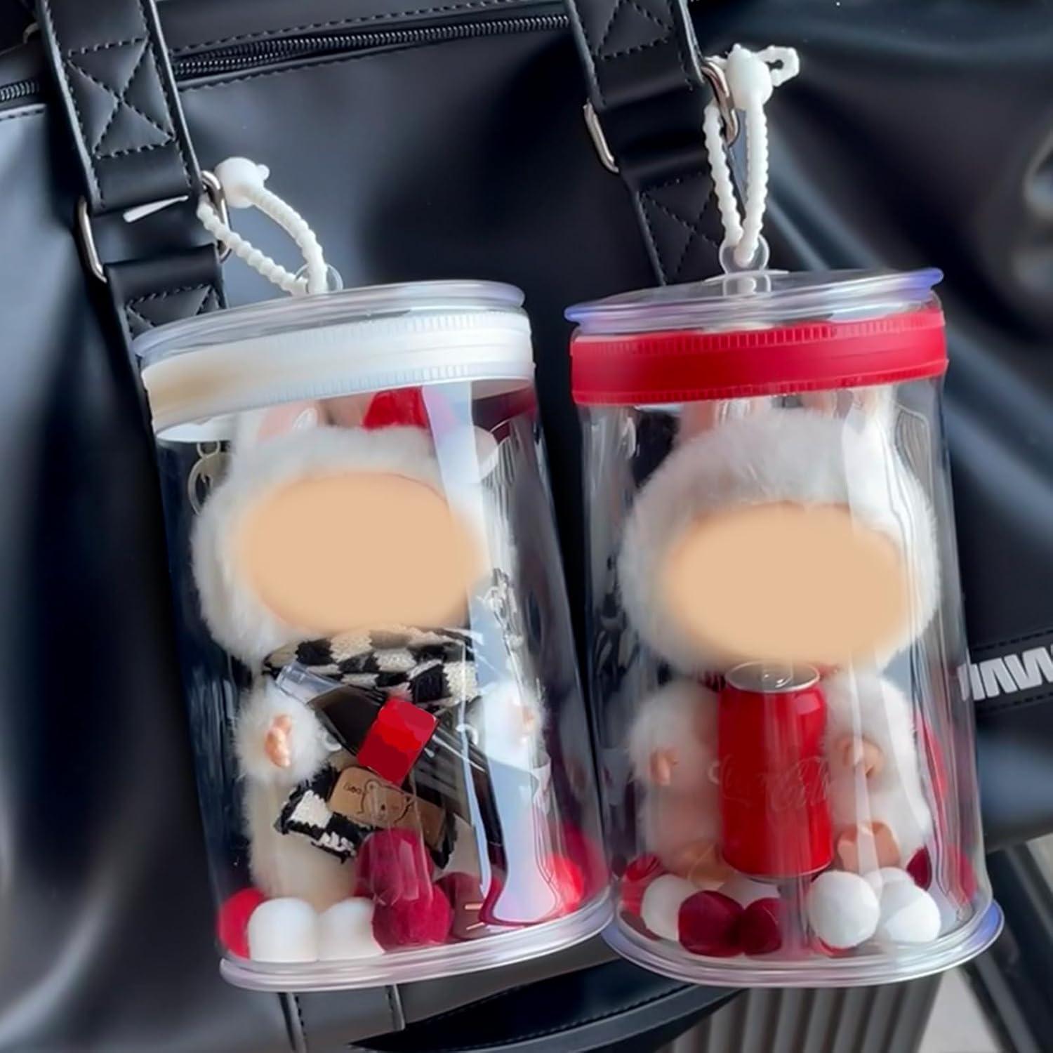 Estuche de Almacenamiento Transparente ZuazKyy para Muñecas 15-17cm