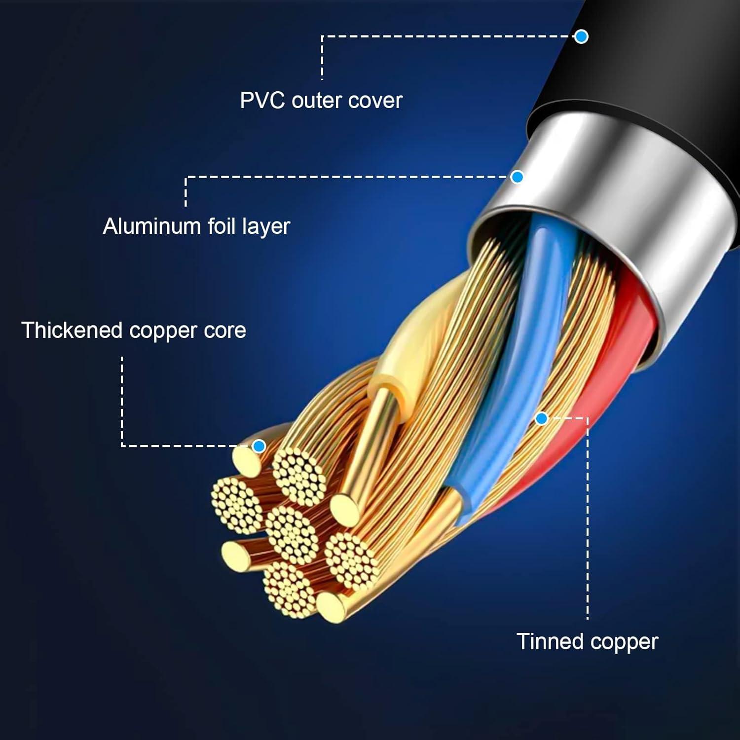 Cable de audio Sqrmekoko 1.22m para auriculares Bose OE2