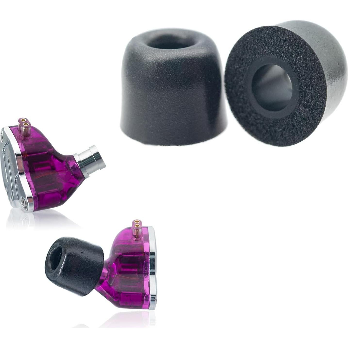 Puntas de Espuma Memoria Klowcok para Auriculares IEM - 3 Pares