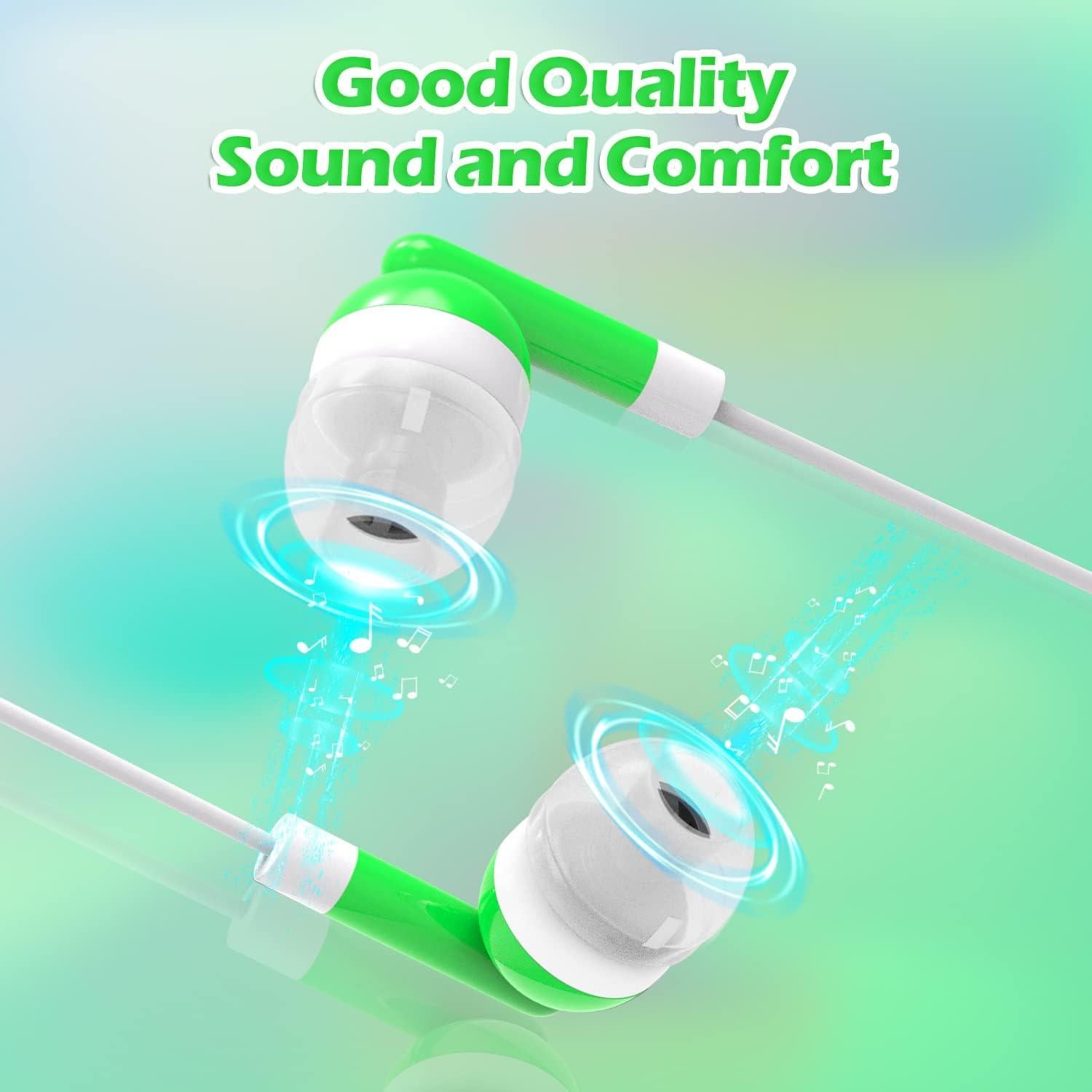 Auriculares con cable CN-Outlet 100pcs 3.5mm Verde