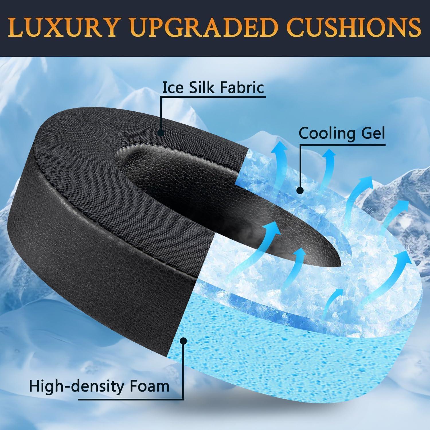 Almohadillas de Gel Refrigerante SOULWIT para JBL Live 500BT - Negro