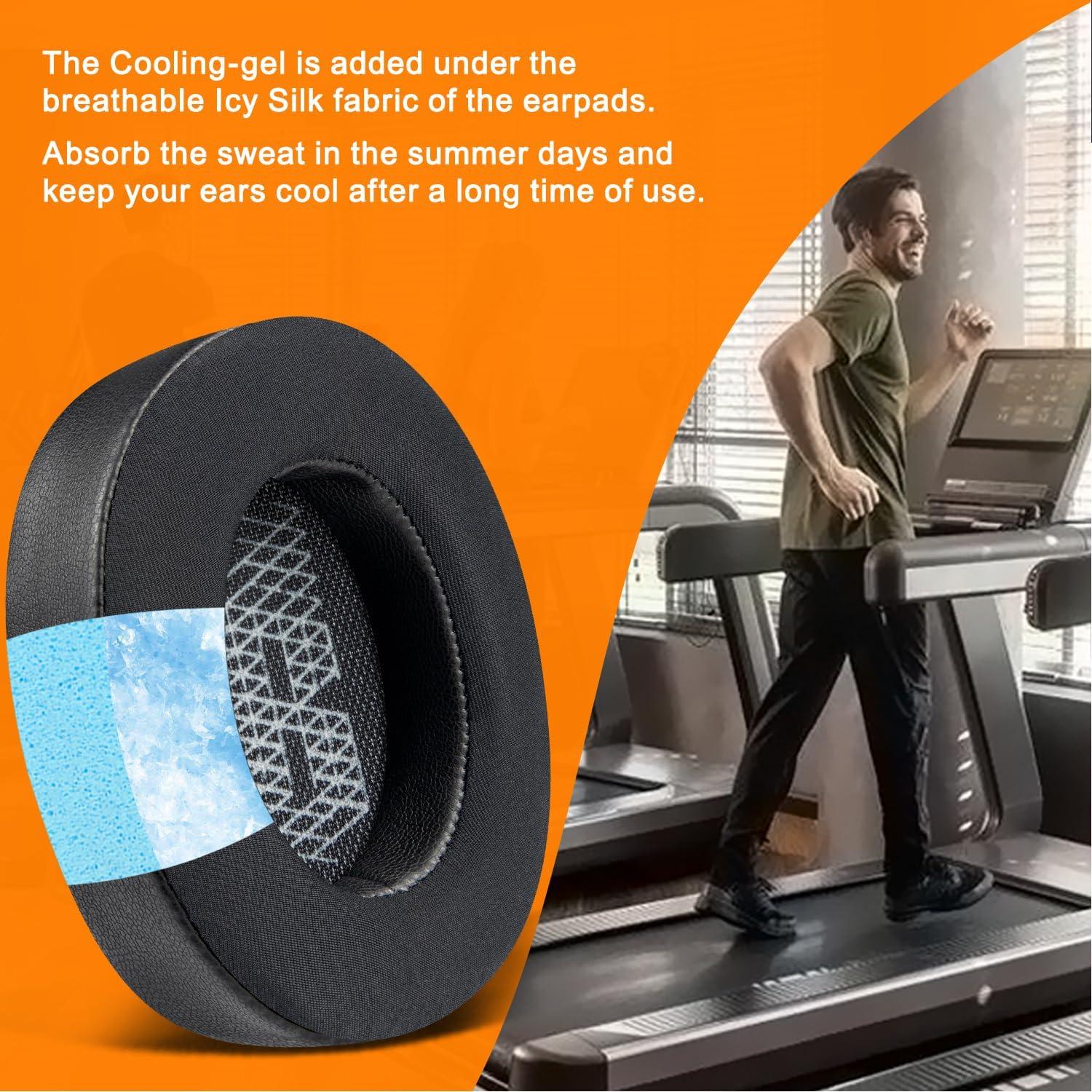 Almohadillas de Gel Refrigerante SOULWIT para JBL Live 500BT - Negro