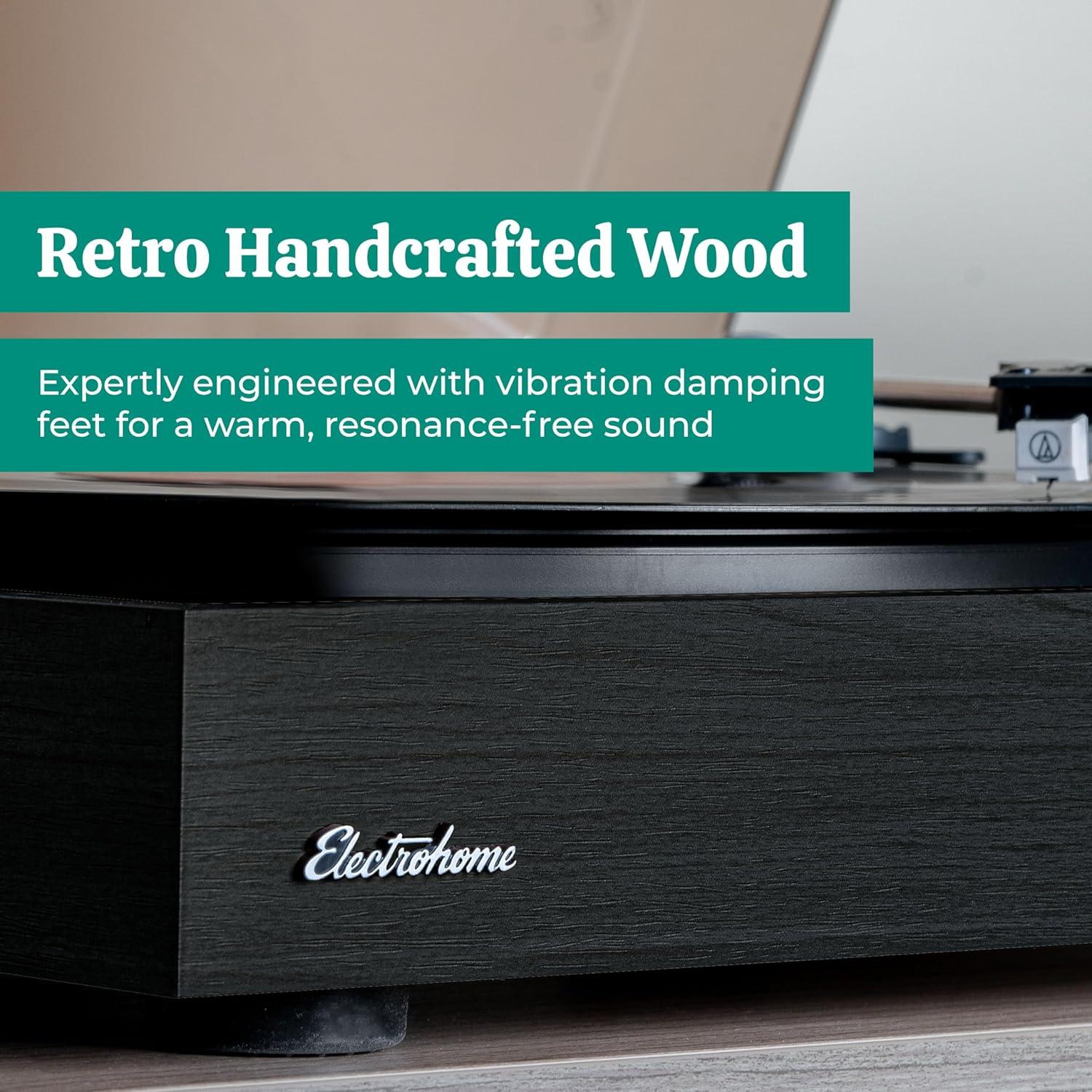 Sistema de Estéreo Tocadiscos Electrohome Montrose + Altavoces 4"