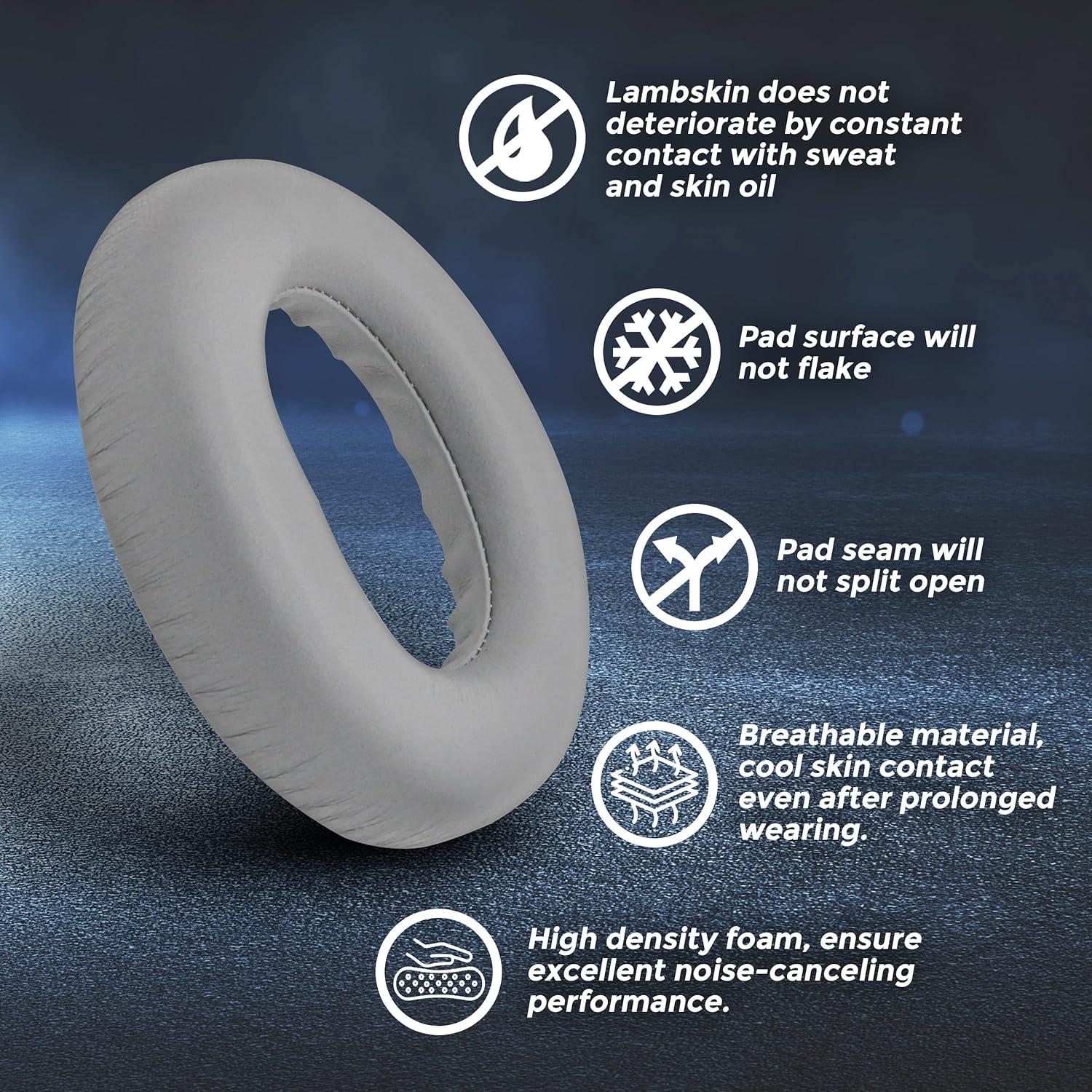 Almohadillas de cuero de cordero para auriculares Bose NC700