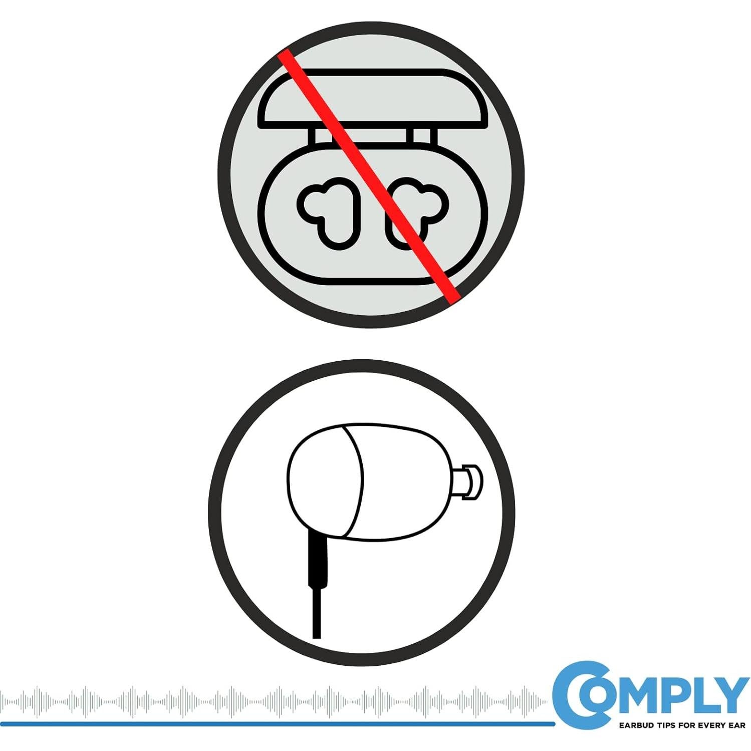 Tapones para Oídos Comply TOZ-200 Ovalados - 3 Pares