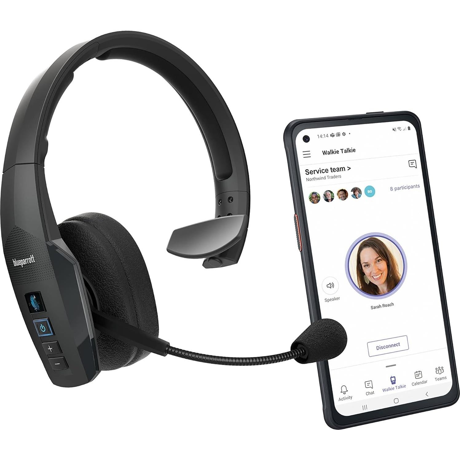 Auricular Bluetooth BlueParrott B450-XT MS con Cancelación de Ruido