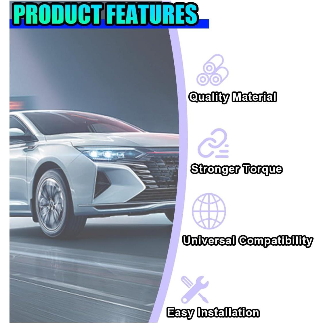 Abrazadera de Escape Automotriz UHANBUT 5.08 cm Acero Inoxidable