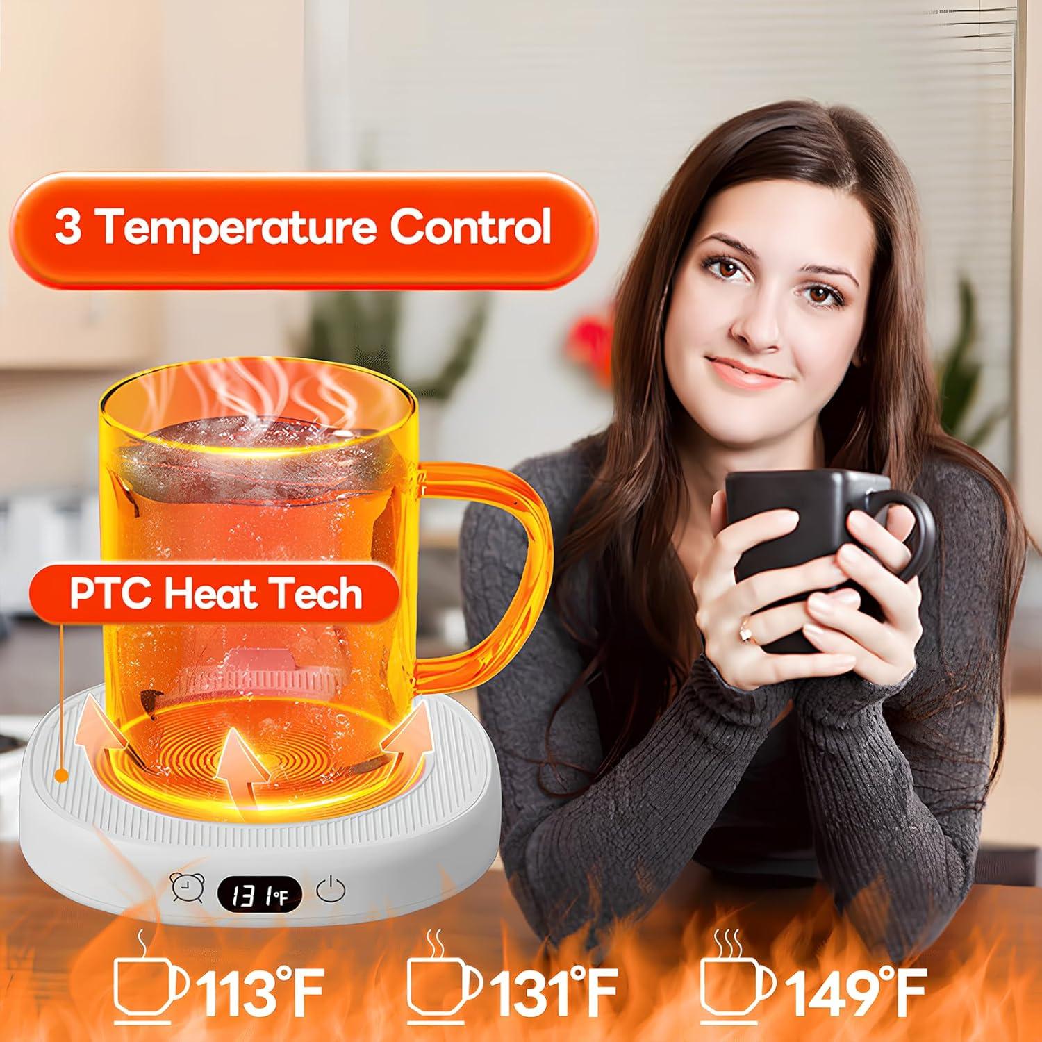 Calentador de Taza ZIHHO 28W 3 Temperaturas Negro/Rosa