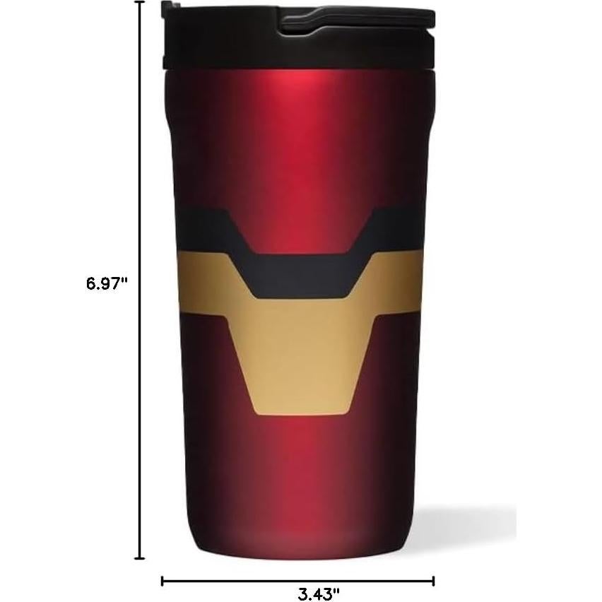 Taza para Niños Corkcicle 12oz Acero Inoxidable Iron Man