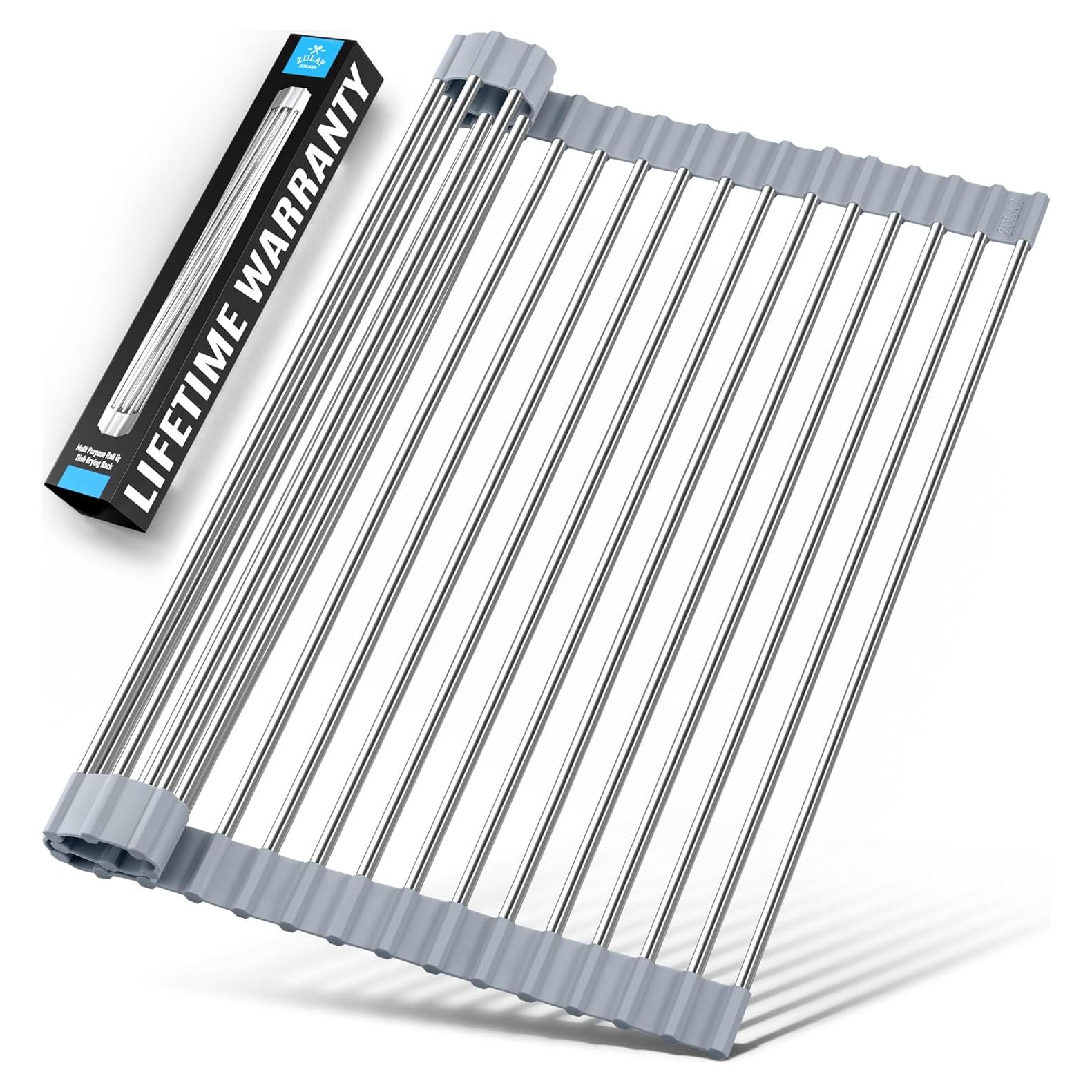 Estante de Secado de Platos Zulay Kitchen 44.5x30.5cm Gris