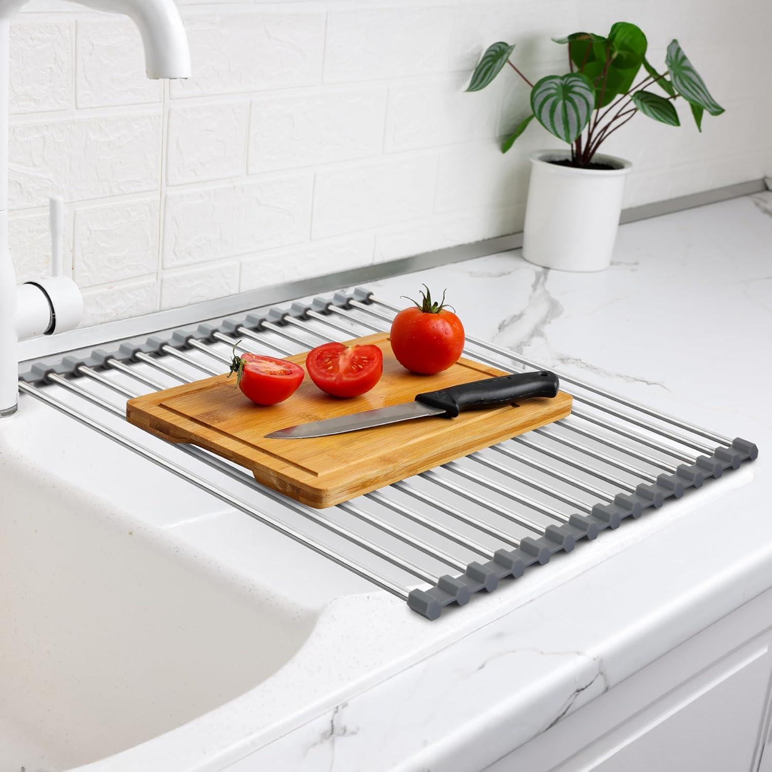 Estante de Secado de Platos Zulay Kitchen 44.5x30.5cm Gris