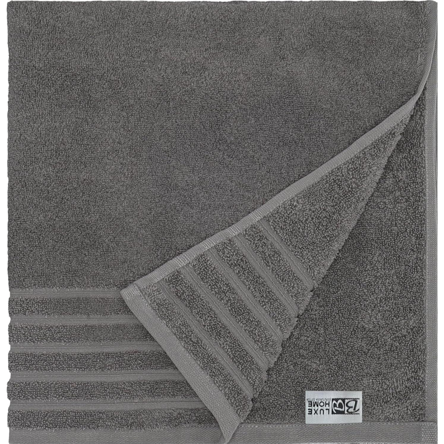 Juego de Toallas de Lujo 100% Algodón Turco Black & White 6 Piezas