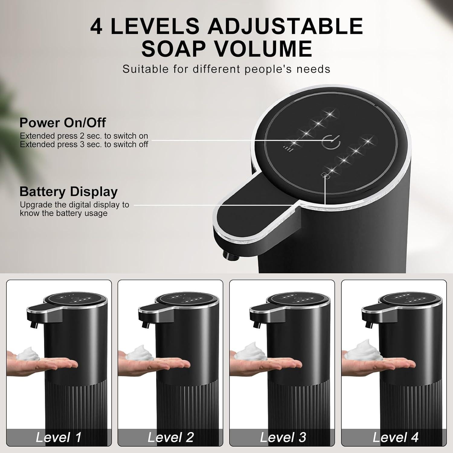 Dispensador Automático de Jabón Espumoso Foyucool 360ml USB-C