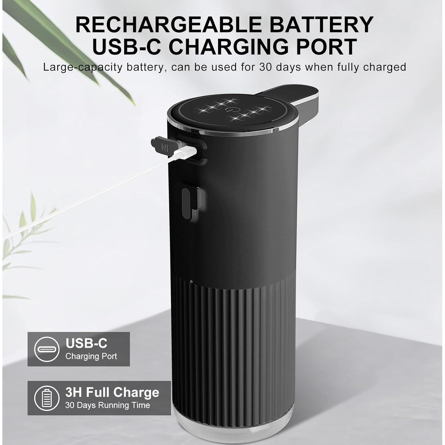 Dispensador Automático de Jabón Espumoso Foyucool 360ml USB-C