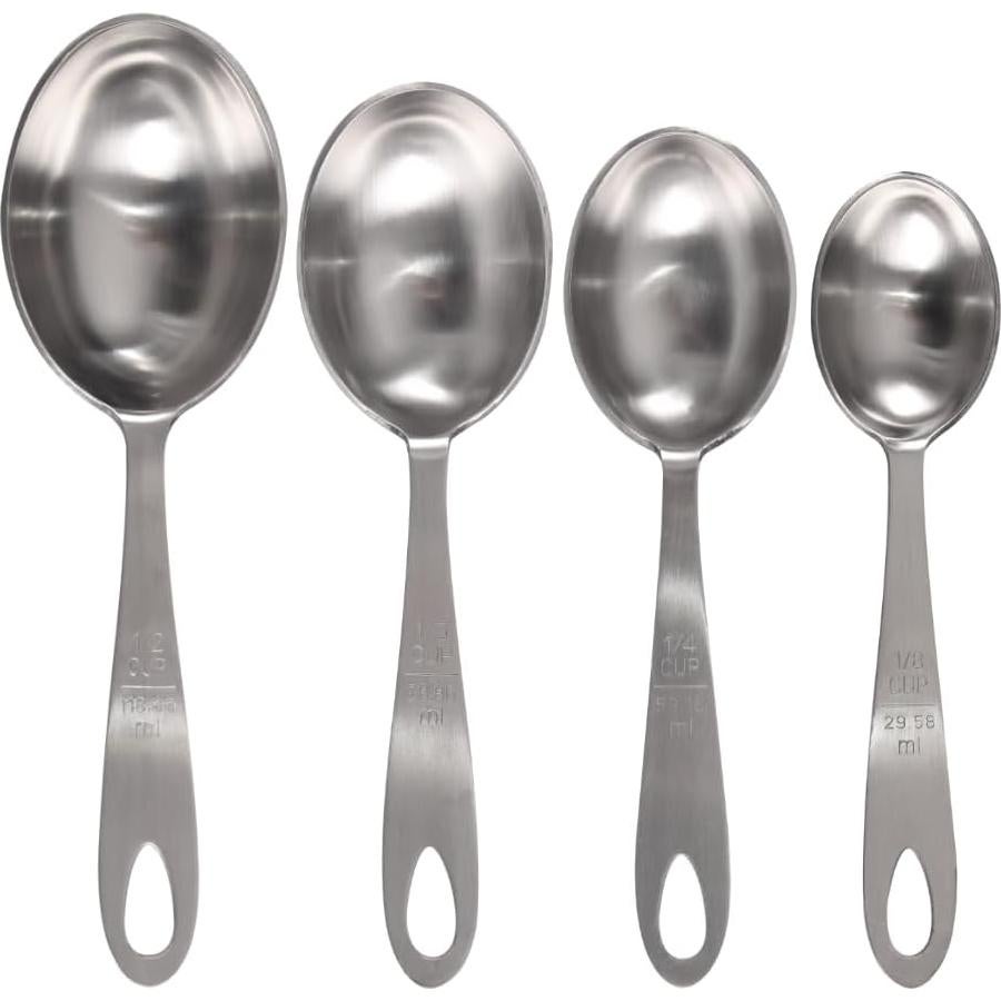 Set de cucharas medidoras de acero inoxidable Lindy's 4 piezas