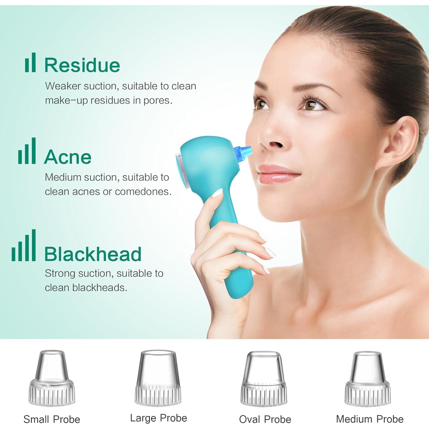 Exfoliador Facial UMICKOO IPX7 con Pantalla LCD y 5 Cabezas