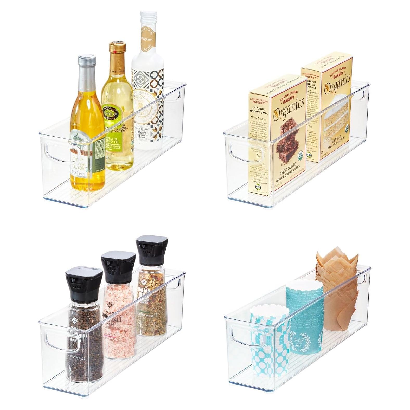 Set de 4 Contenedores Apilables iDesign para Almacenamiento