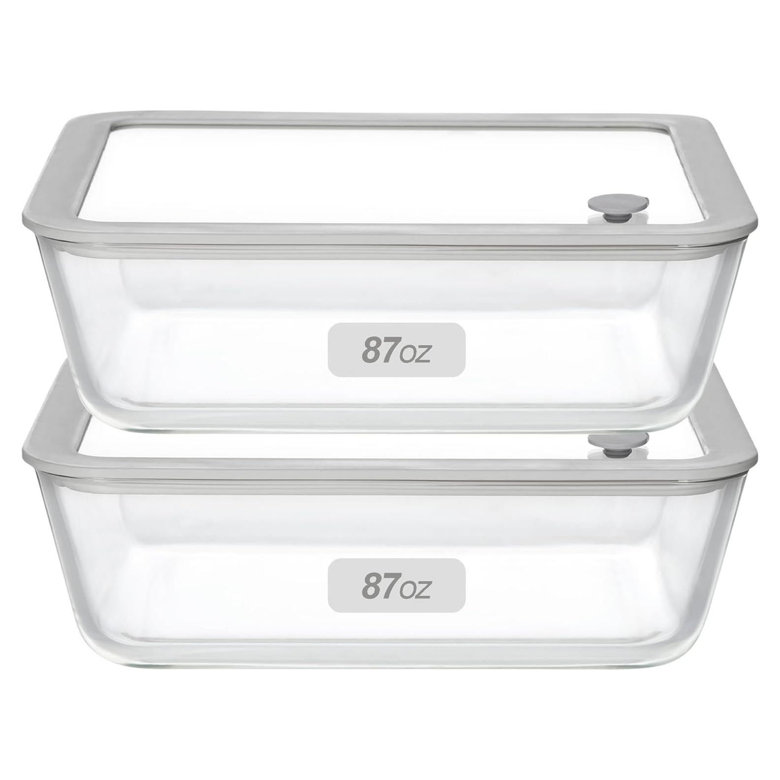 Contenedores de Comida de Vidrio EcoEvo 2.6L Herméticos