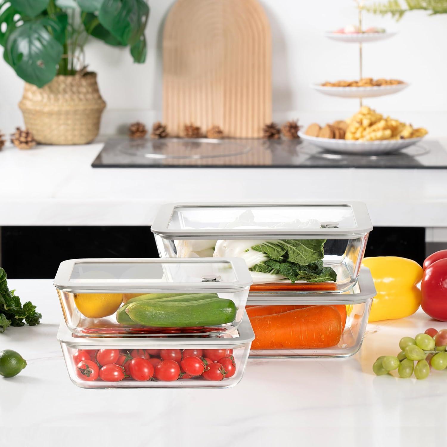 Contenedores de Comida de Vidrio EcoEvo 2.6L Herméticos