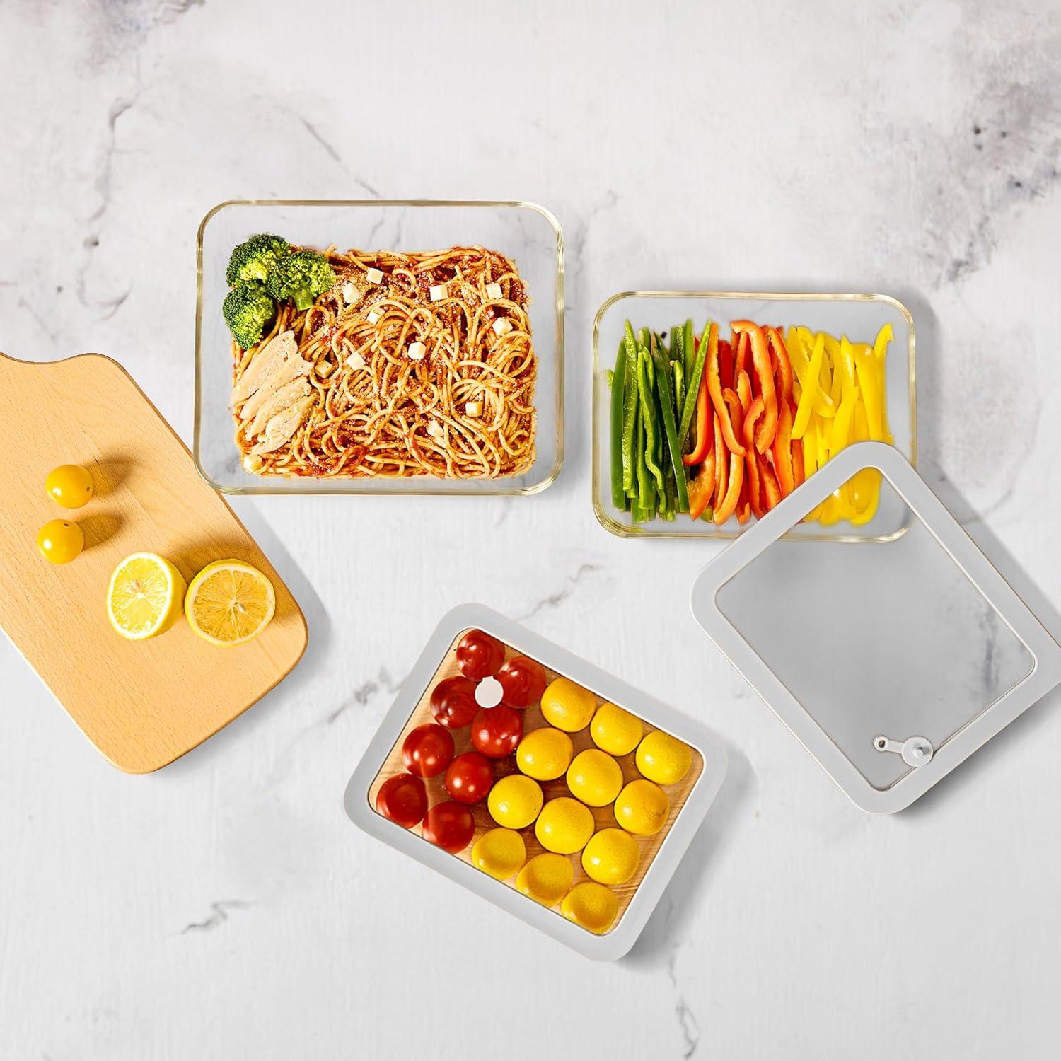 Contenedores de Comida de Vidrio EcoEvo 2.6L Herméticos