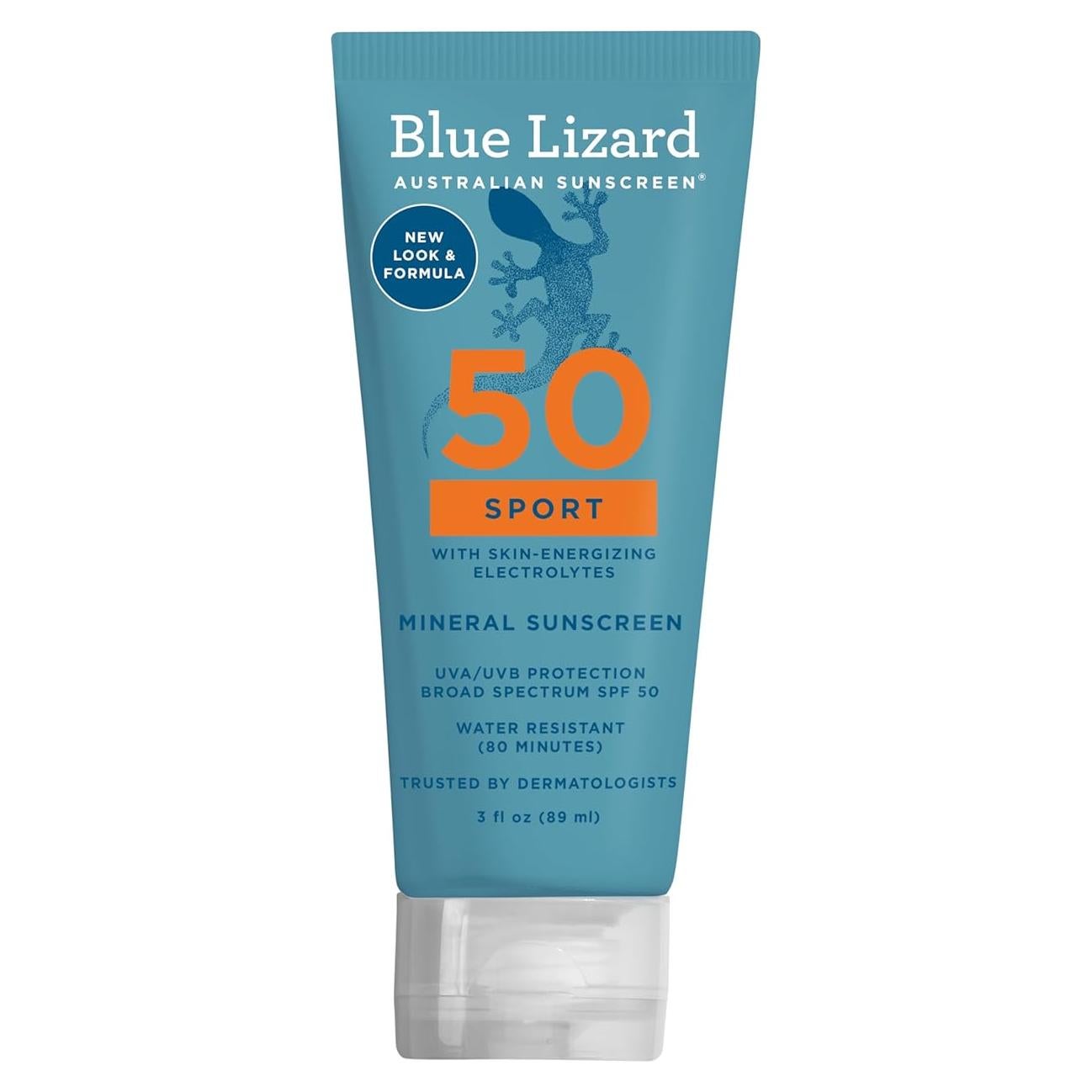 Protector Solar Mineral SPF 50 Blue Lizard Sport 88.7 ml