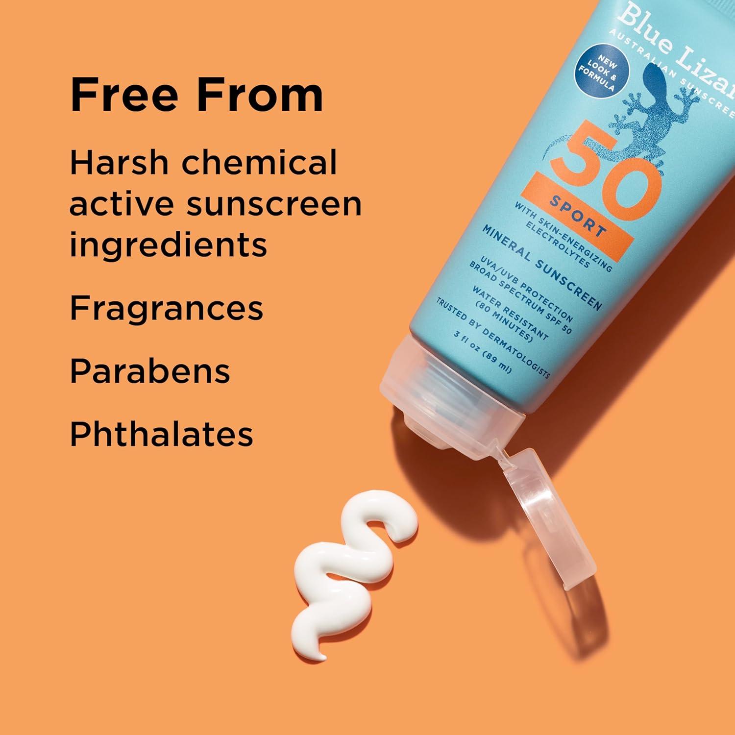 Protector Solar Mineral SPF 50 Blue Lizard Sport 88.7 ml