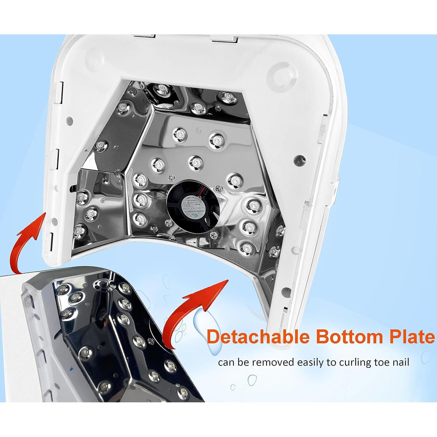 Lámpara de Uñas Inalámbrica OBEGOO UV LED 5200mAh Negra