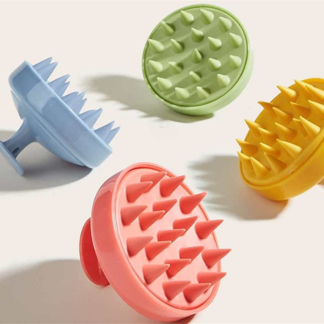 Cepillo Masajeador de Cuero Cabelludo ANIERAX Azul - Silicona Suave