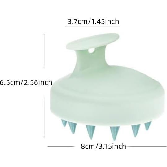 Cepillo Masajeador de Cuero Cabelludo ANIERAX Azul - Silicona Suave