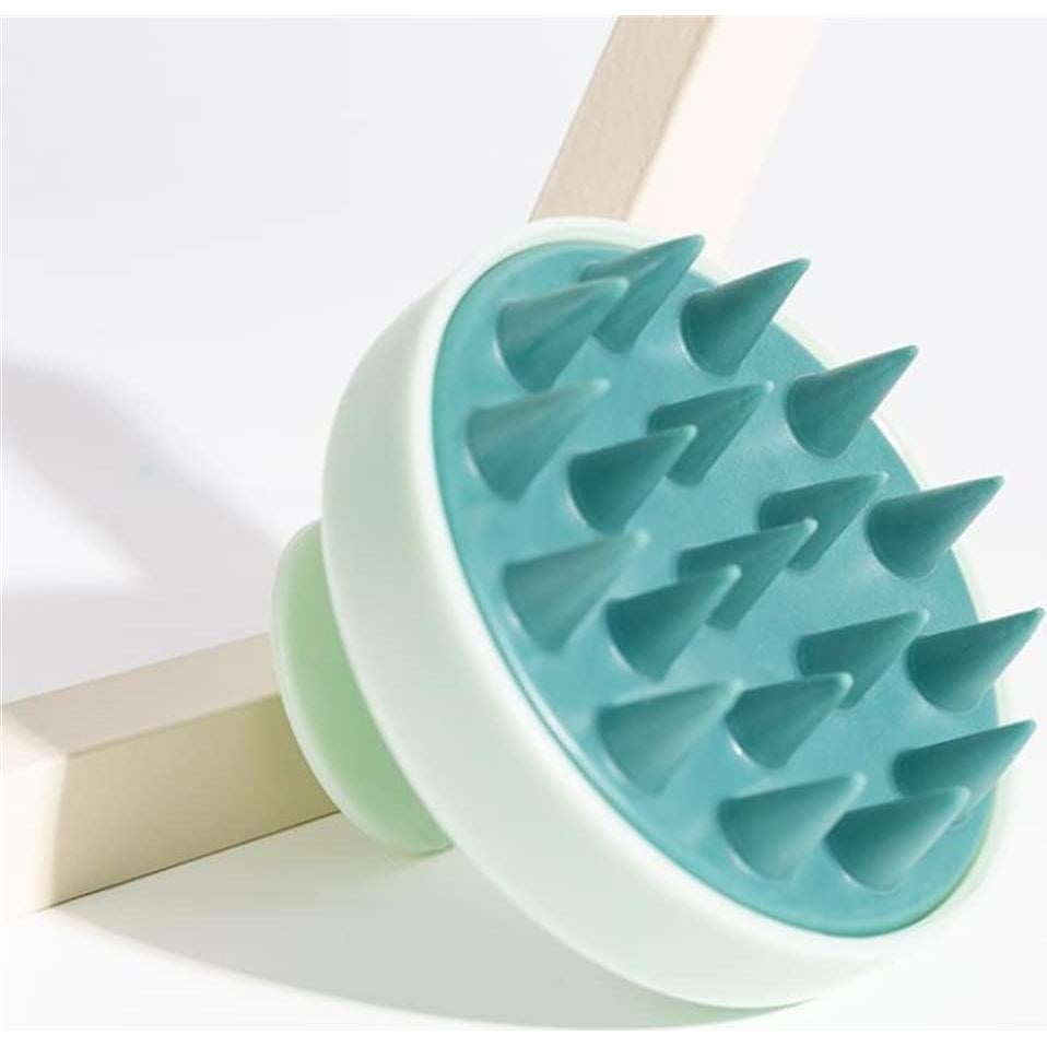 Cepillo Masajeador de Cuero Cabelludo ANIERAX Azul - Silicona Suave