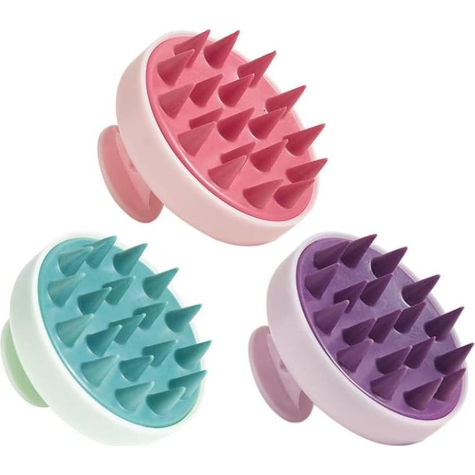 Cepillo Masajeador de Cuero Cabelludo ANIERAX Azul - Silicona Suave