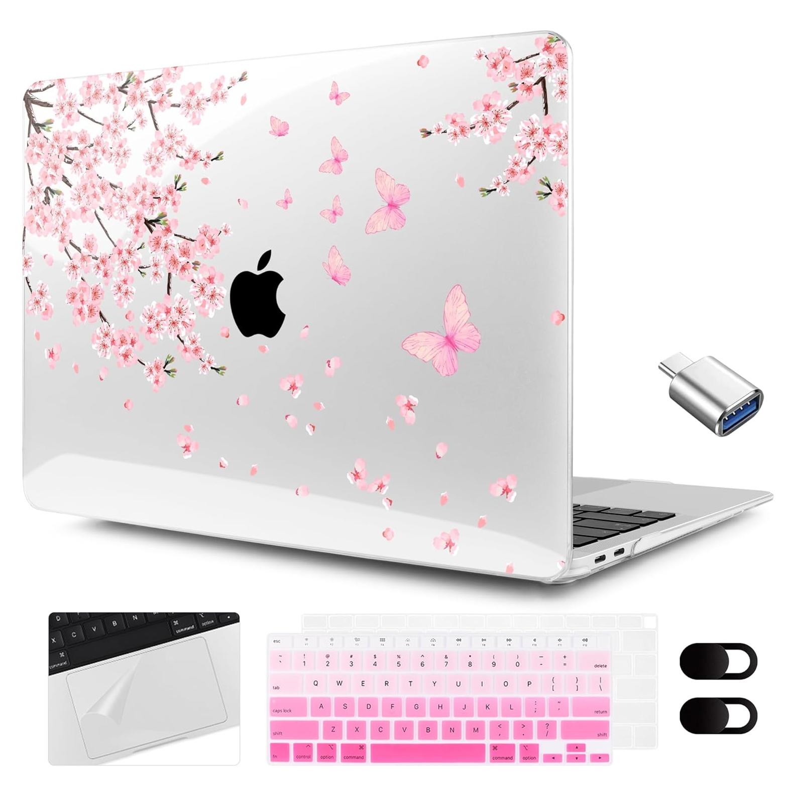 Funda MEEgoodo para MacBook Air 13.3" Flores de Cerezo