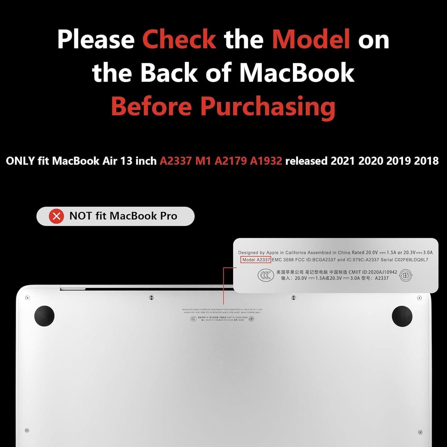 Funda MEEgoodo para MacBook Air 13.3" Flores de Cerezo