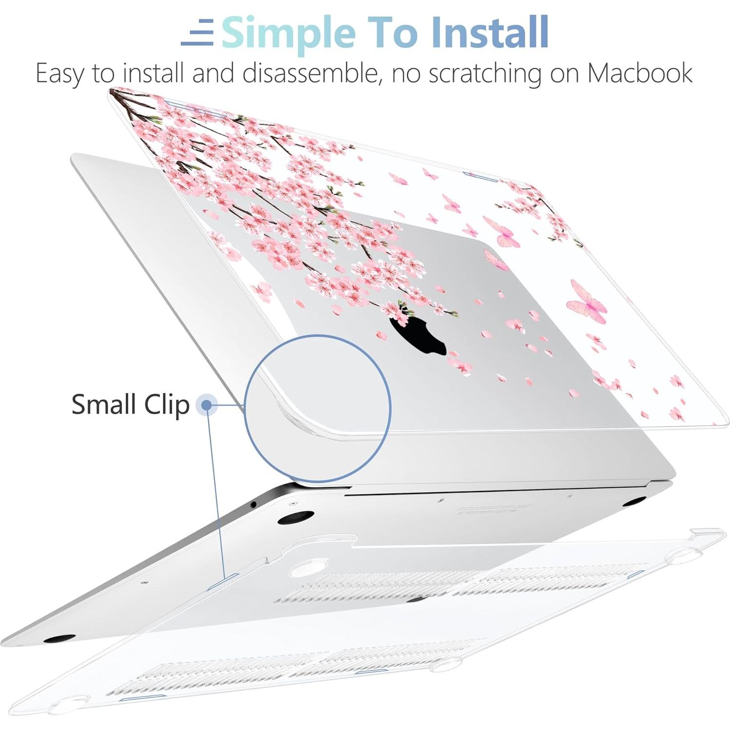 Funda MEEgoodo para MacBook Air 13.3" Flores de Cerezo