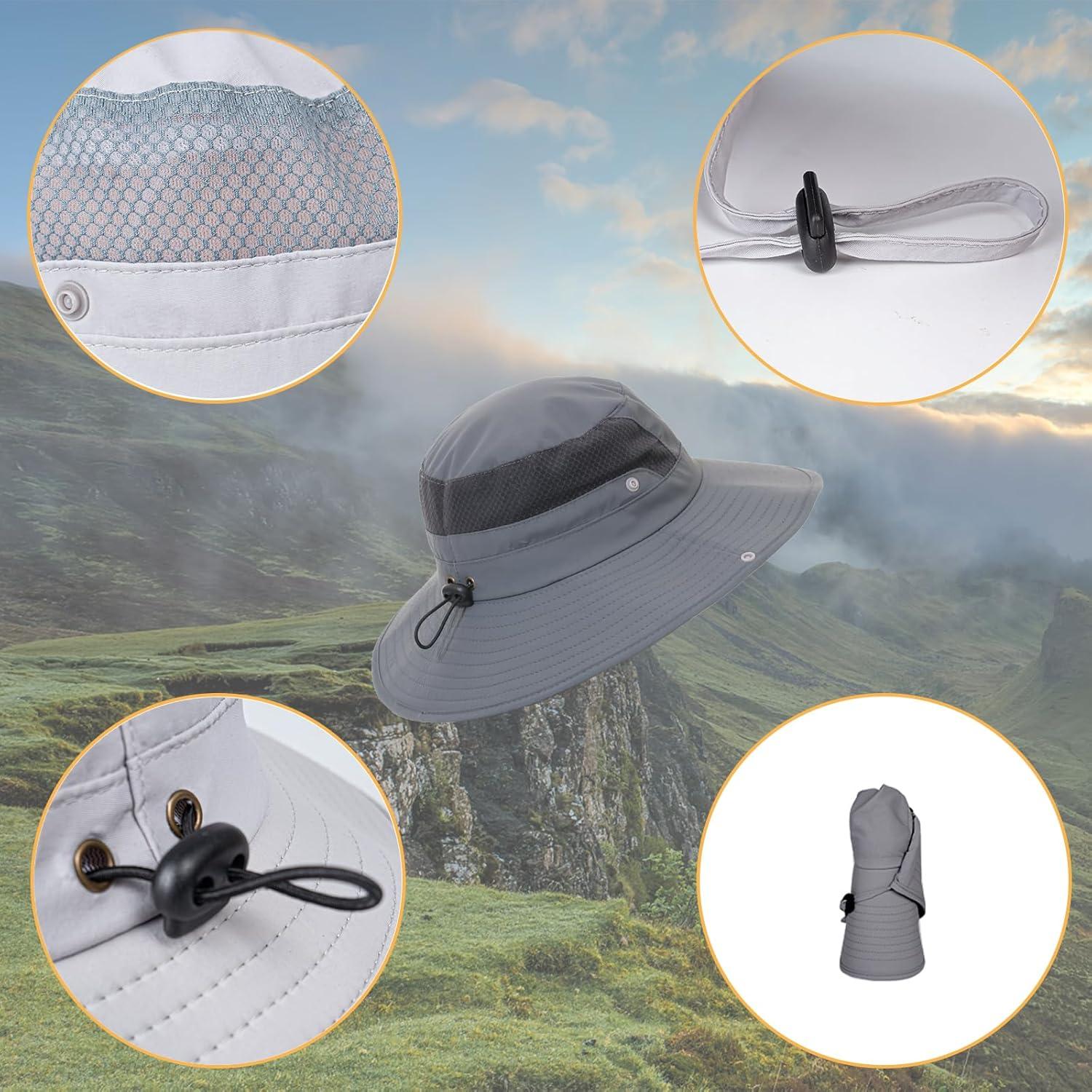 Sombrero de Sol UPF 50+ Boonie Bucket Verde Militar Unico