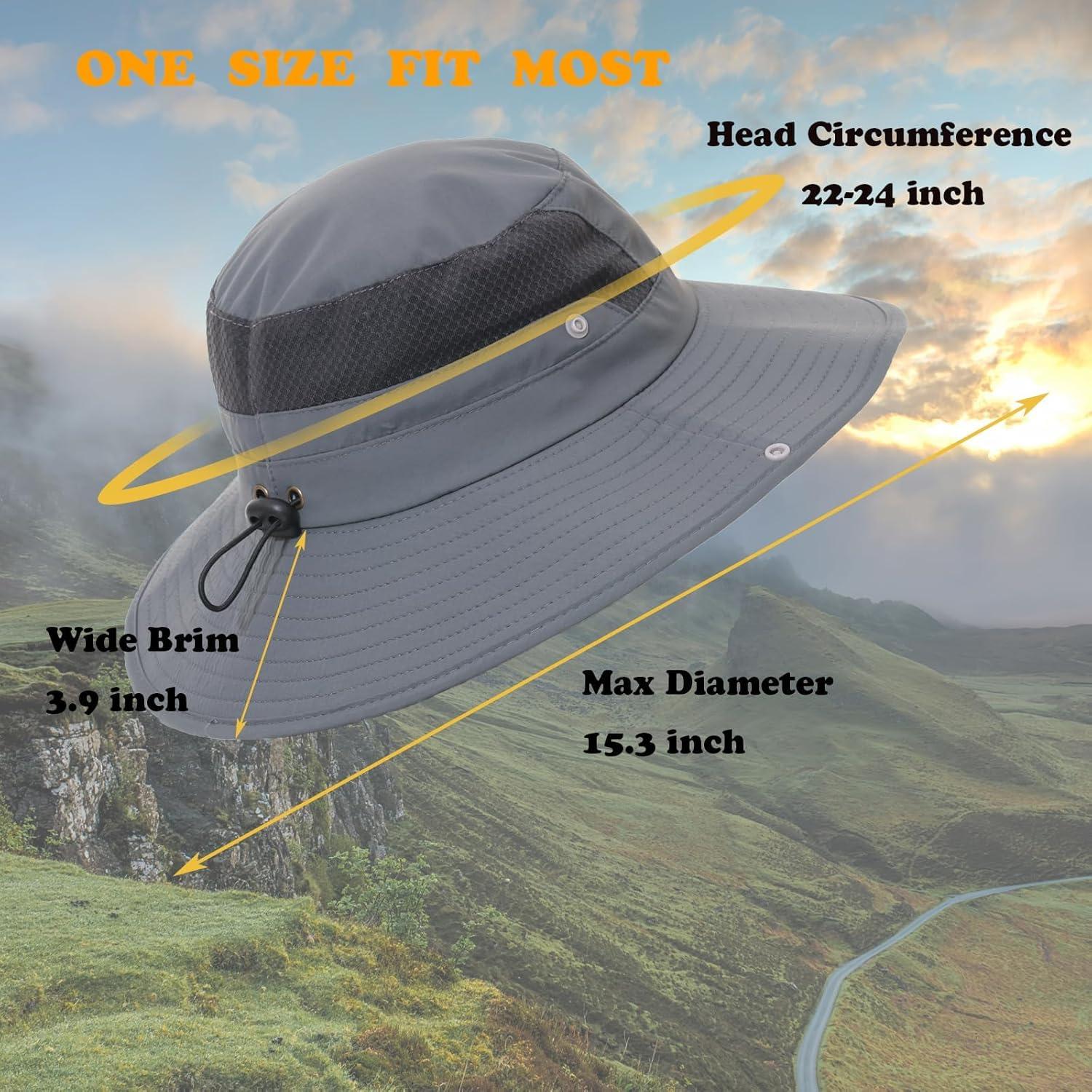 Sombrero de Sol UPF 50+ Boonie Bucket Verde Militar Unico