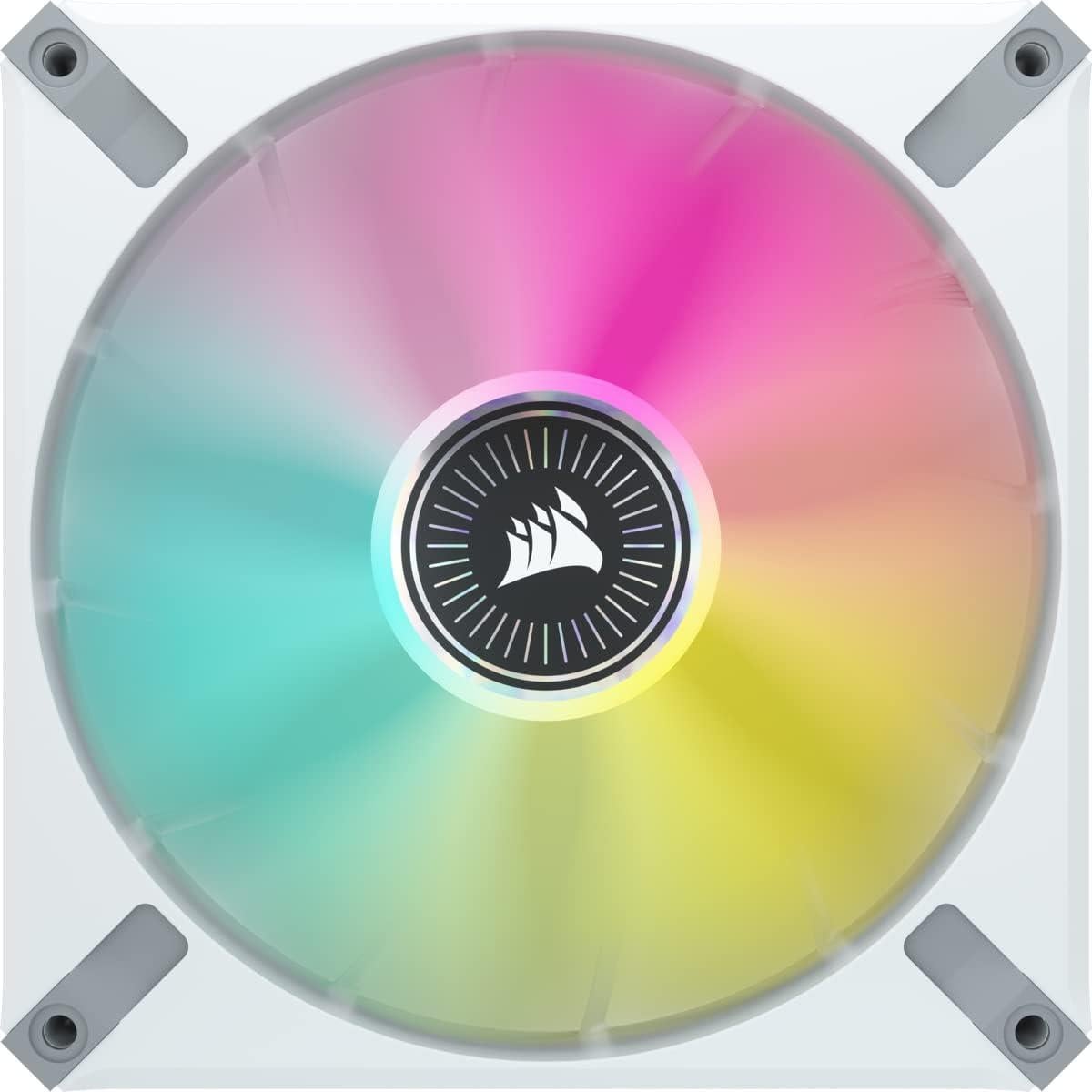 Ventilador RGB CORSAIR ML140 Elite 140mm 2 Piezas Blanco