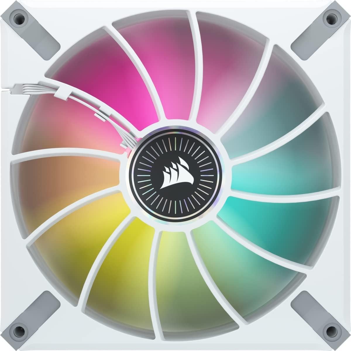 Ventilador RGB CORSAIR ML140 Elite 140mm 2 Piezas Blanco