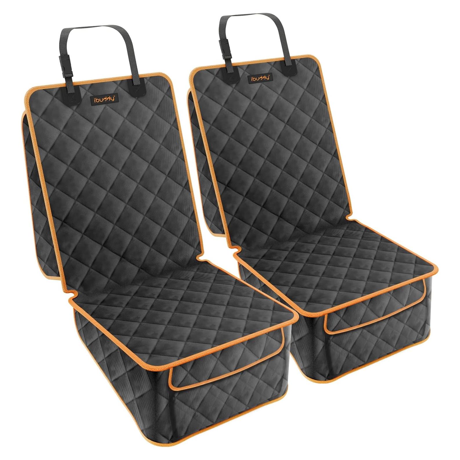 Funda de Asiento Delantero iBuddy Negra Impermeable 2 Pack