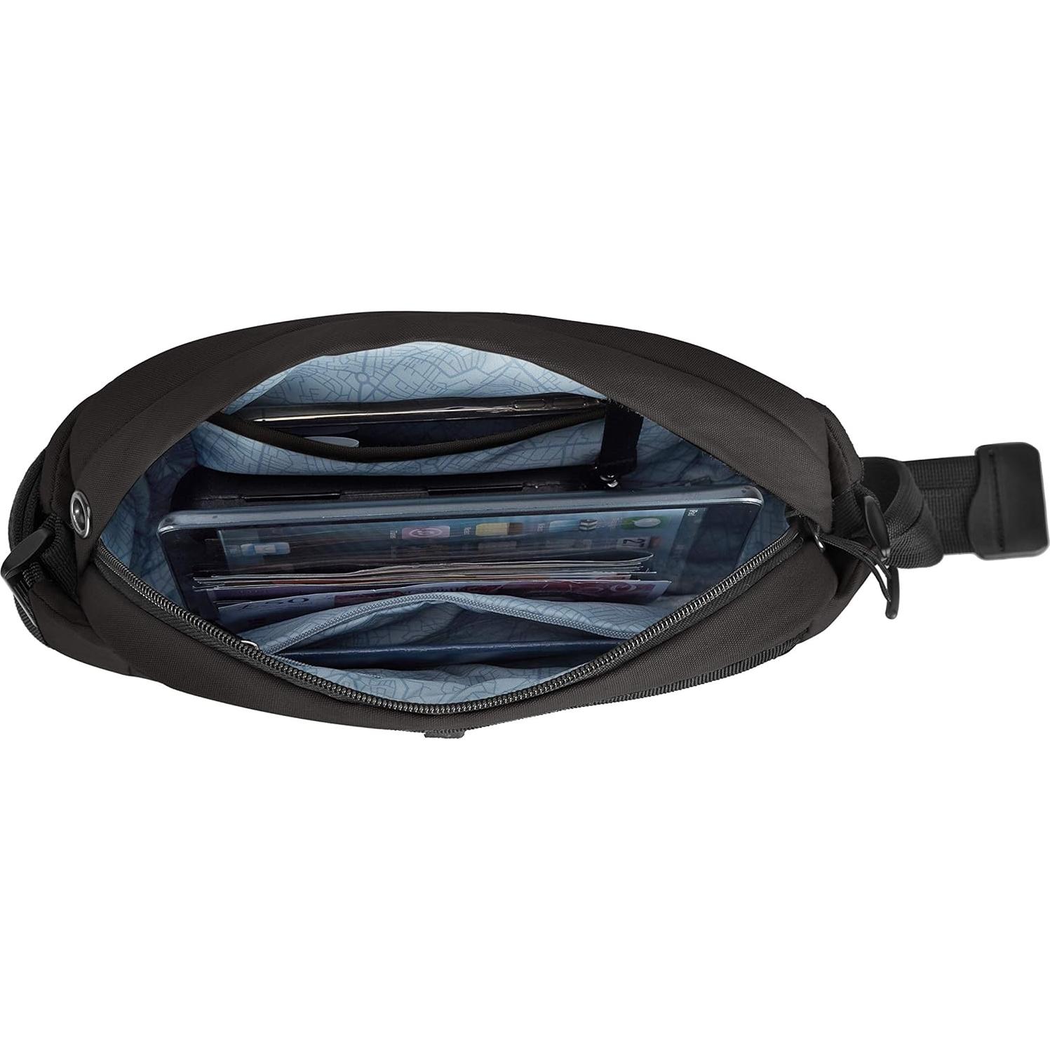 Bolsa de Cadera Anti-Robo Travelon Origin Negra 25.4x13.9 cm