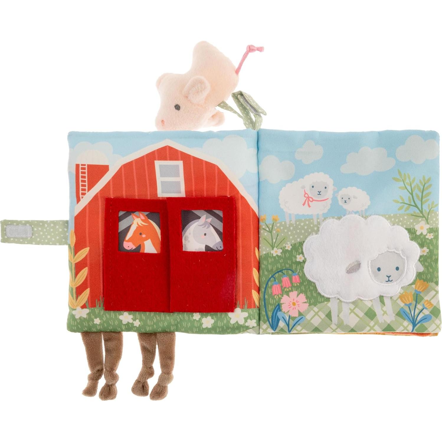 Libro de Tela Suave Stephen Joseph Granja 6 Páginas Sensoriales