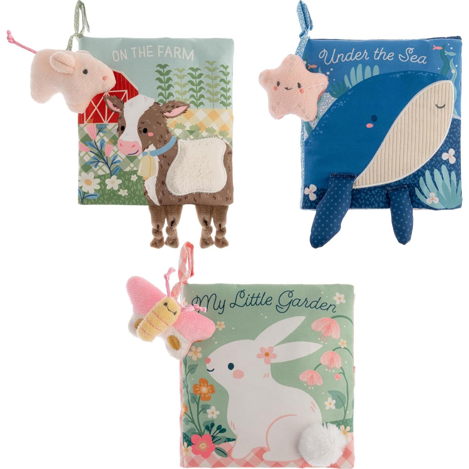 Libro de Tela Suave Stephen Joseph Granja 6 Páginas Sensoriales