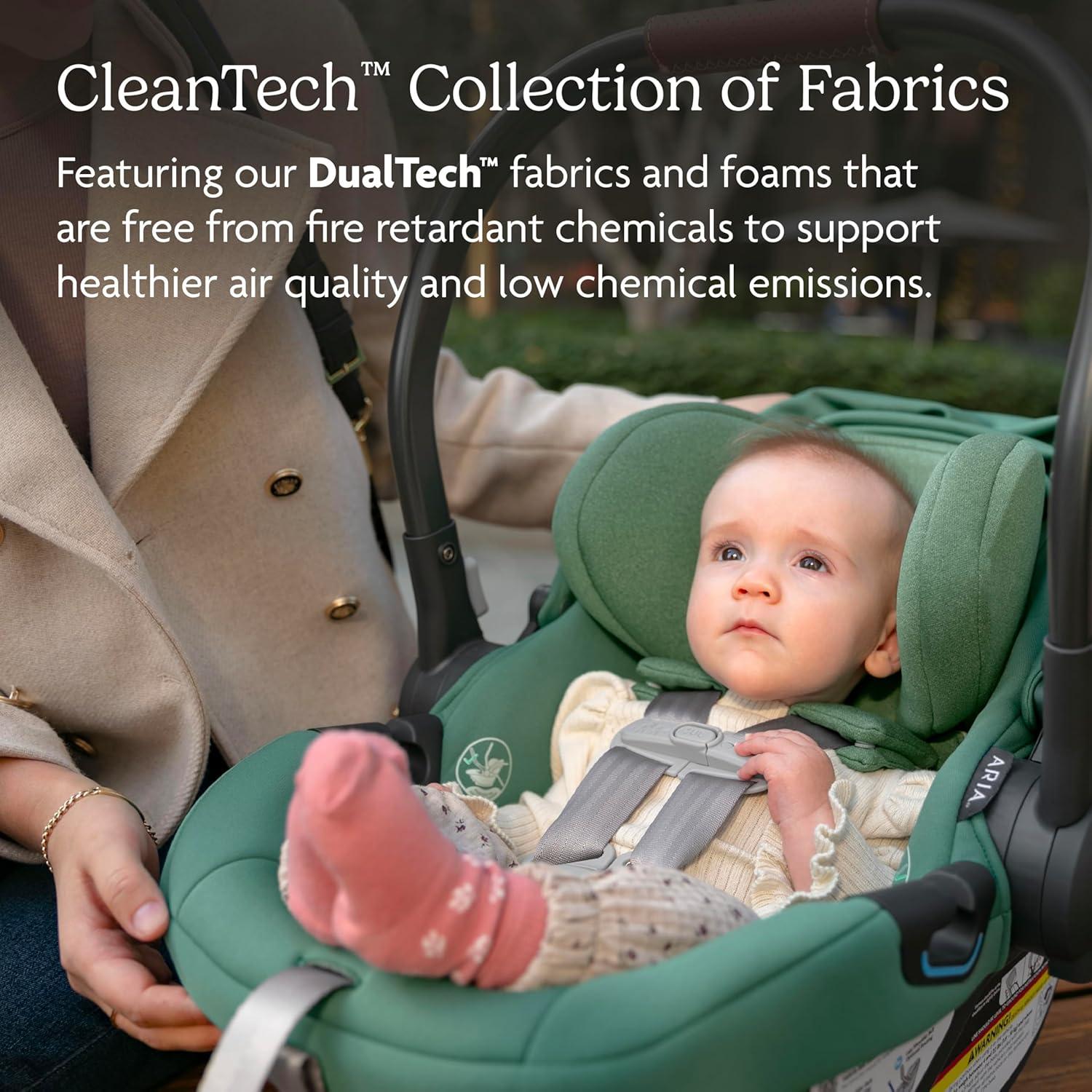 Silla de Auto UPPAbaby Aria Ligera para Bebés 2.7 kg Gris/Castaño