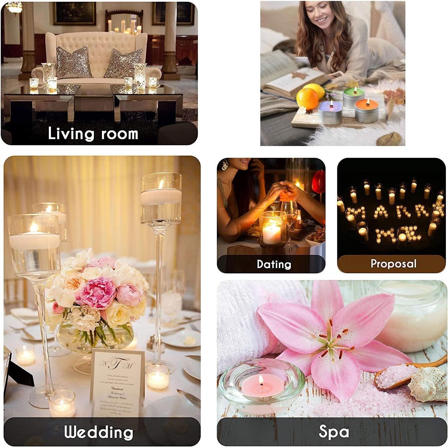 Mechas de Madera para Velas Baby Crab 50 Piezas 1.27x14.99 cm