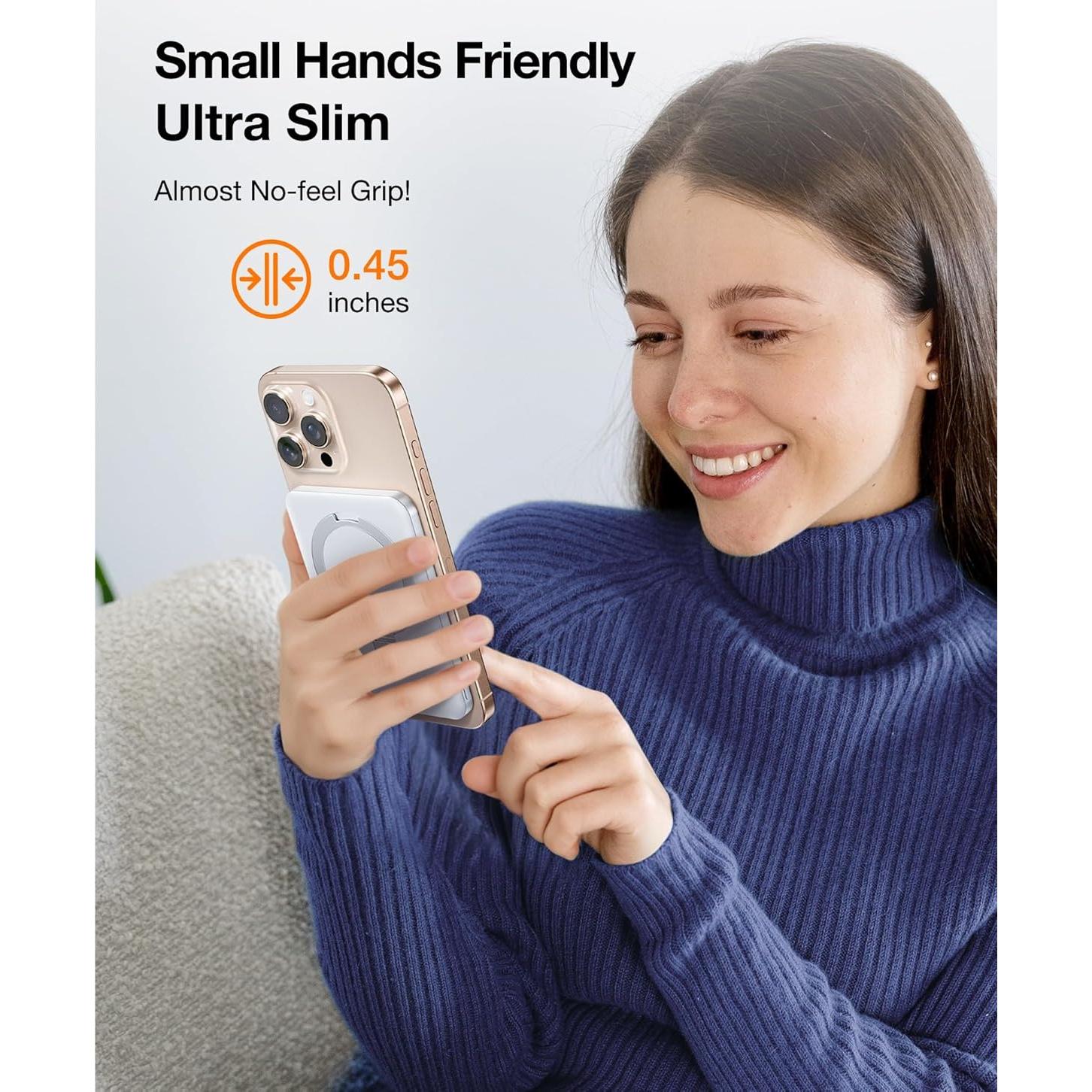 Cargador Portátil Magnético TORRAS EasyGo 5000mAh Blanco