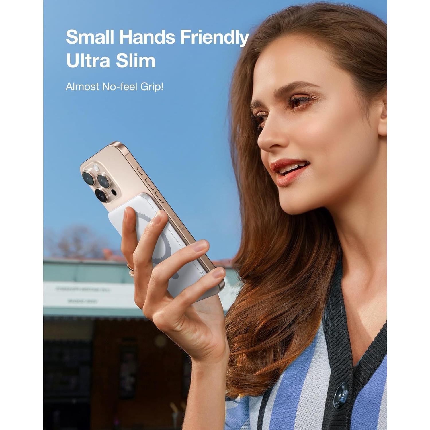 Cargador Portátil Magnético TORRAS EasyGo 5000mAh Blanco