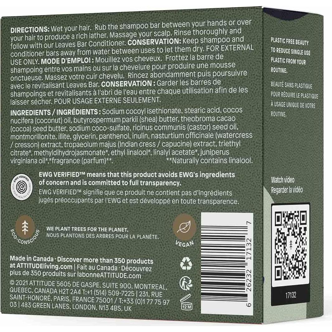 Champú Hidratante ATTITUDE 113.4 g Vegano Aceite de Ricino