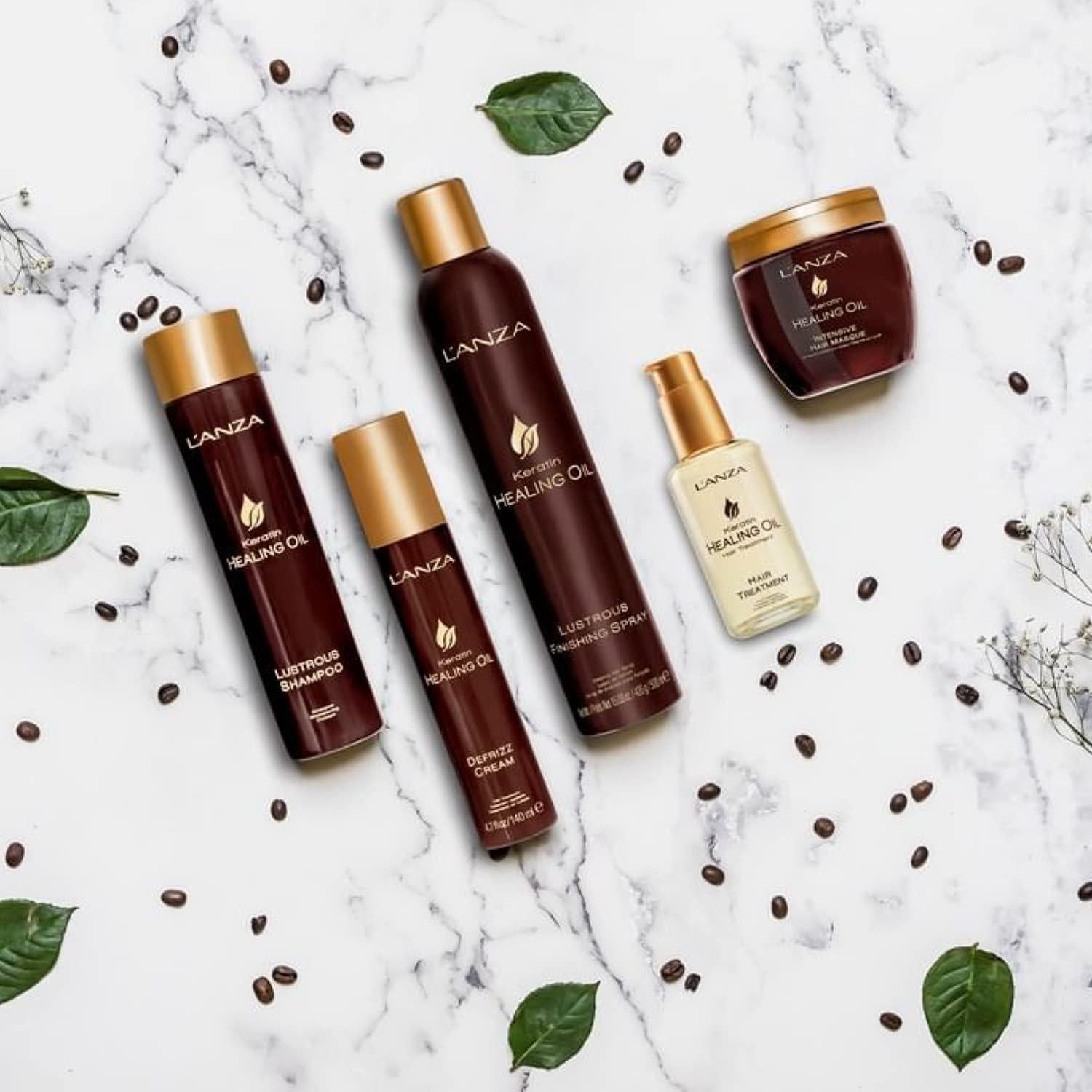 Champú Lustroso L'ANZA 50 ml - Queratina para Cabello Seco